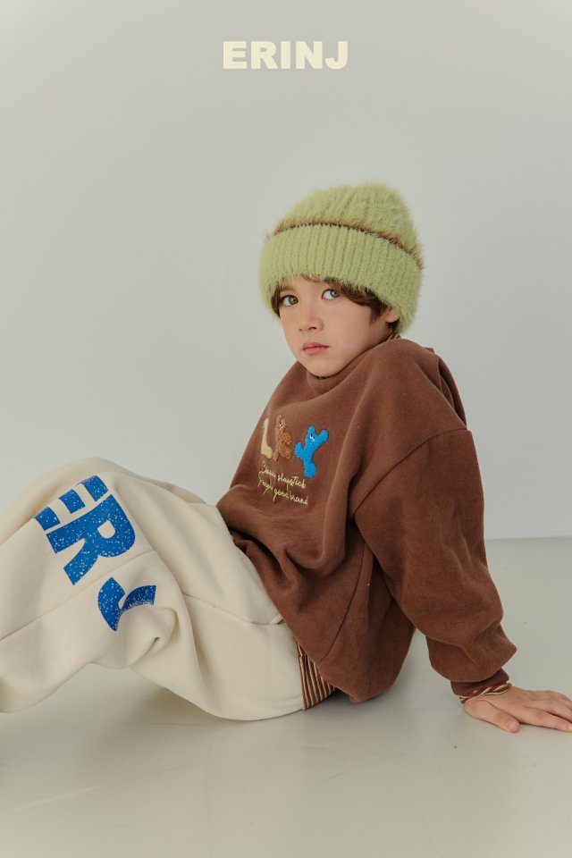 Erin J - Korean Children Fashion - #childofig - Bear Embroidery Sweatshirt - 11