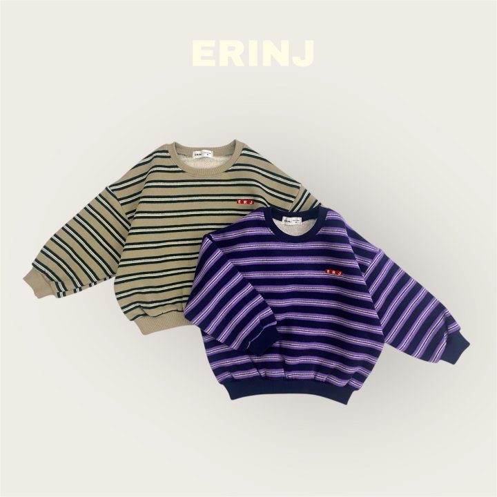 Erin J - Korean Children Fashion - #discoveringself - Stripe Sweatshirt - 3