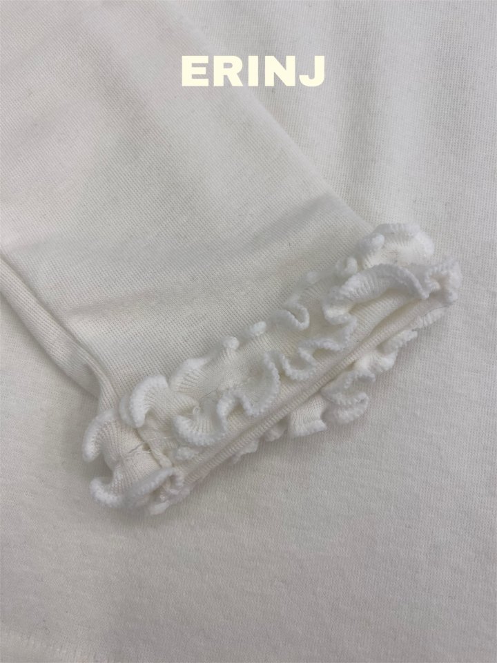 Erin J - Korean Children Fashion - #kidsshorts - Ruffle Turtleneck Tee - 6