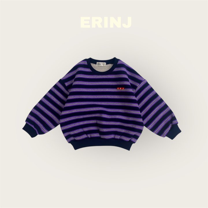 Erin J - Korean Children Fashion - #kidsshorts - Stripe Sweatshirt - 5