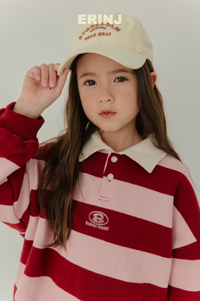 Erin J - Korean Children Fashion - #kidsshorts - Collar Sweatshirt