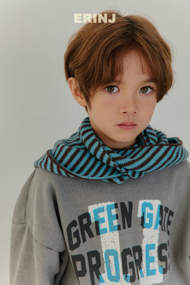 Erin J - Korean Children Fashion - #kidsstore - Lettering Pigment Sweatshirt - 12