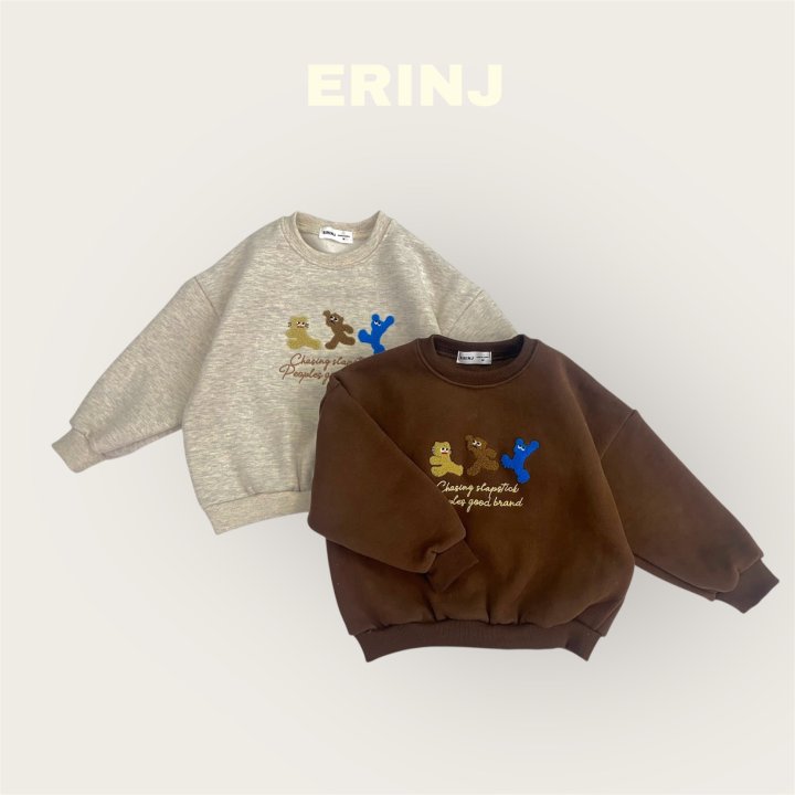 Erin J - Korean Children Fashion - #kidsstore - Bear Embroidery Sweatshirt - 3