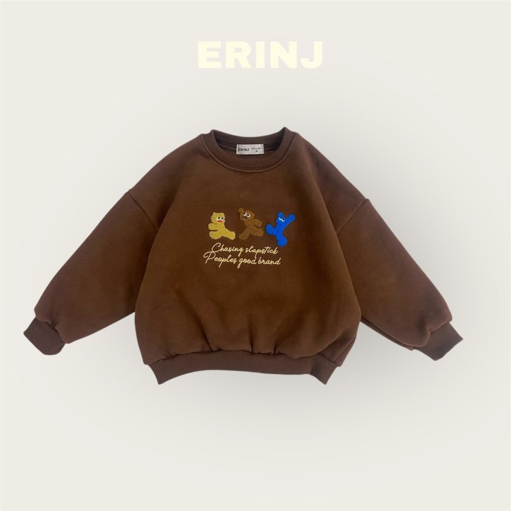 Erin J - Korean Children Fashion - #kidsstore - Bear Embroidery Sweatshirt - 4