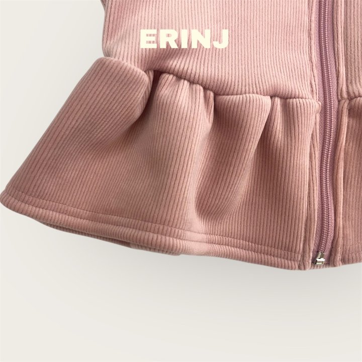 Erin J - Korean Children Fashion - #littlefashionista - Velour Zip-up Hoodie - 5