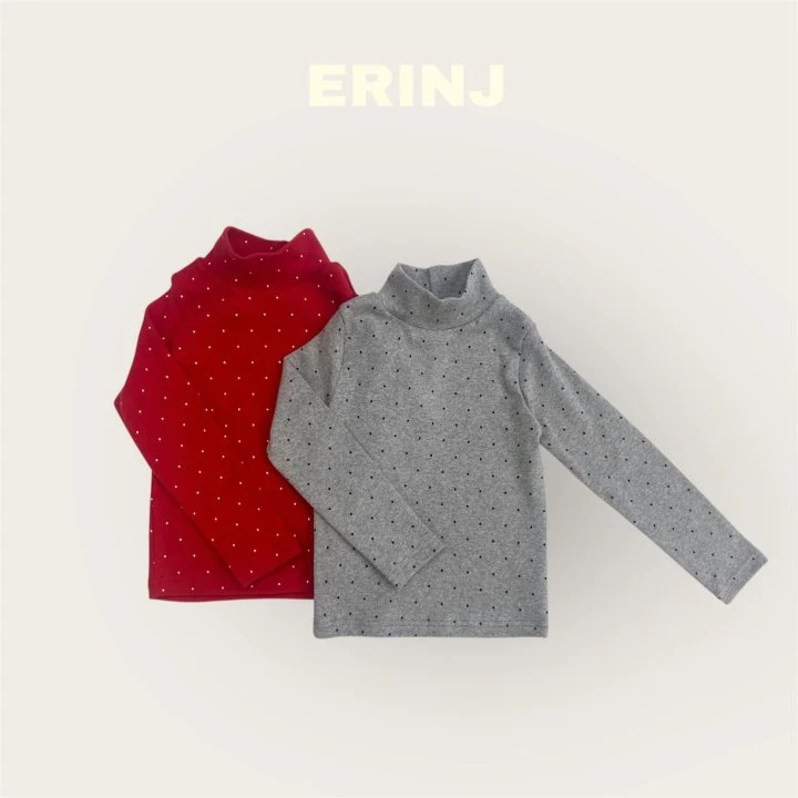 Erin J - Korean Children Fashion - #littlefashionista - Dot Turtleneck Tee - 3