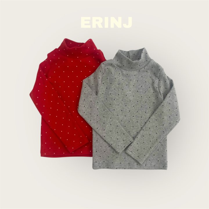 Erin J - Korean Children Fashion - #littlefashionista - Dot Turtleneck Tee - 4