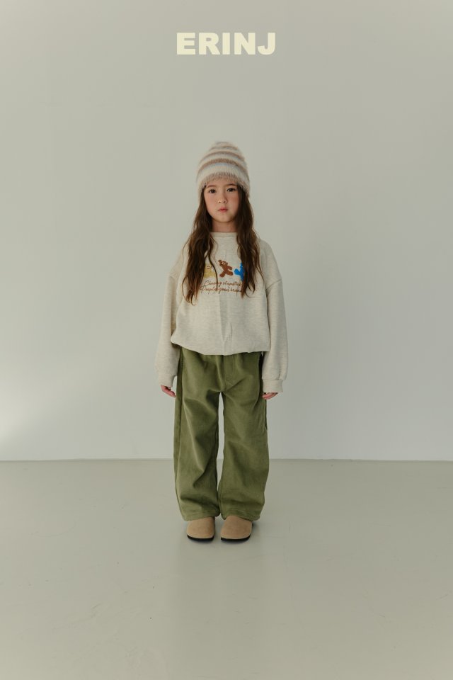 Erin J - Korean Children Fashion - #minifashionista - Bear Embroidery Sweatshirt - 8