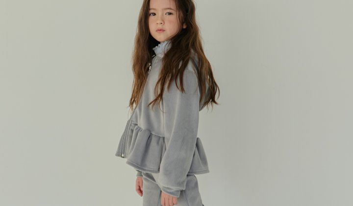 Erin J - Korean Children Fashion - #prettylittlegirls - Velour Zip-up Hoodie - 8
