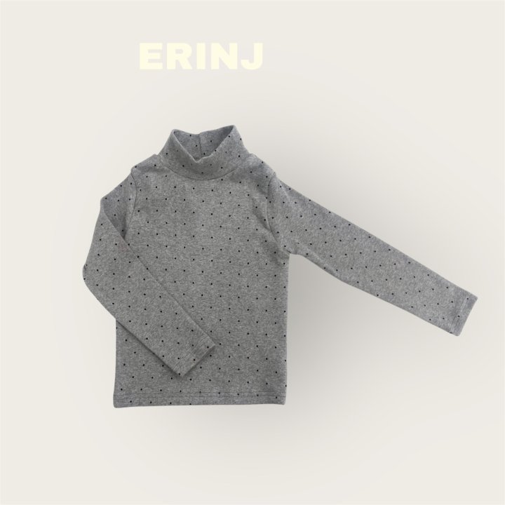 Erin J - Korean Children Fashion - #prettylittlegirls - Dot Turtleneck Tee - 6
