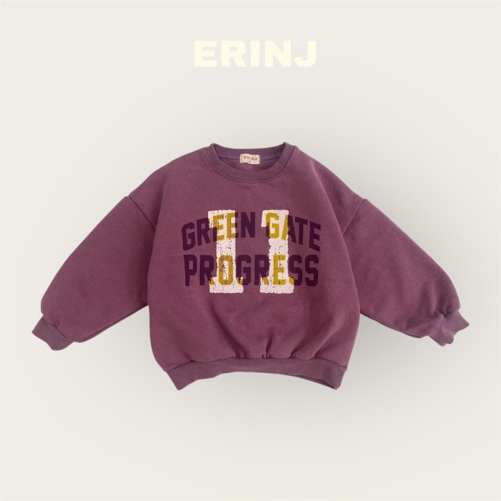 Erin J - Korean Children Fashion - #stylishchildhood - Lettering Pigment Sweatshirt - 5
