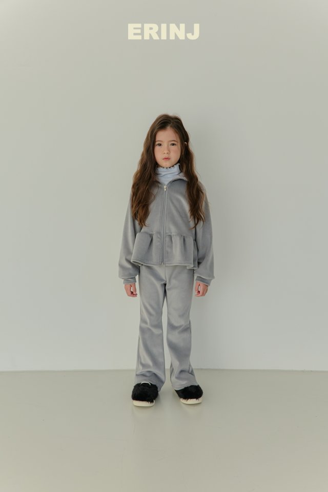 Erin J - Korean Children Fashion - #todddlerfashion - Velour Zip-up Hoodie - 9
