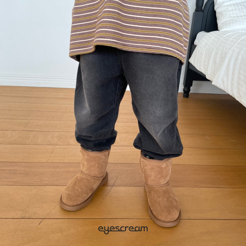 Eyescream - Korean Children Fashion - #childofig - Sand Washing Denim Pants - 11