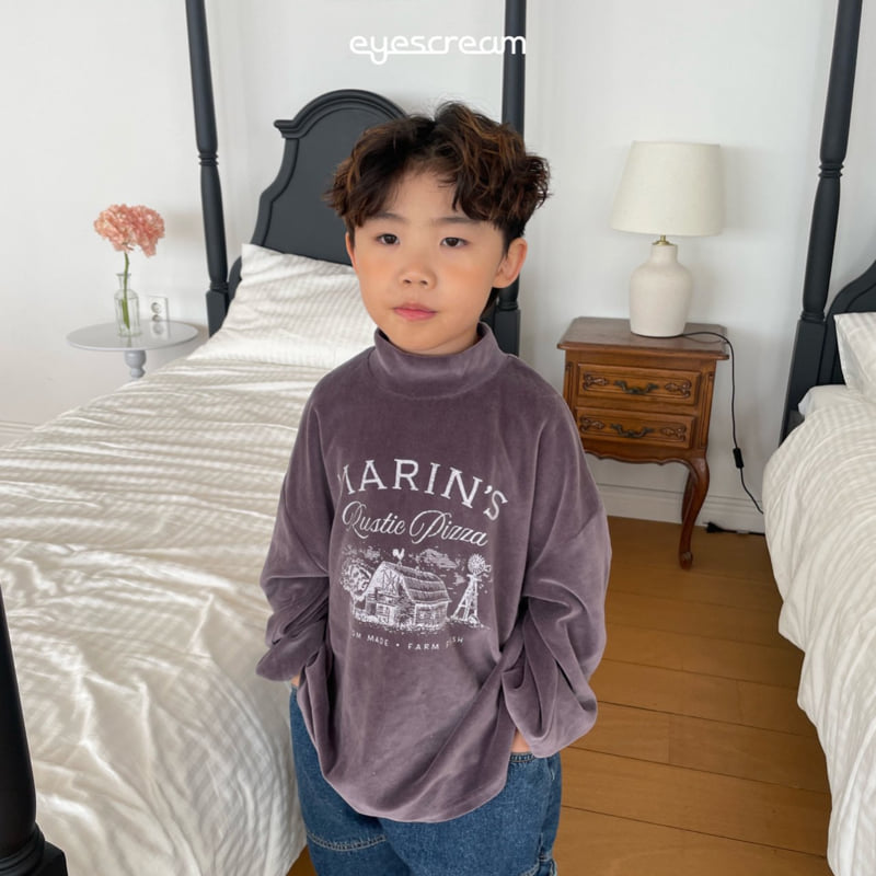 Eyescream - Korean Children Fashion - #childofig - Marine Velour Tee - 10