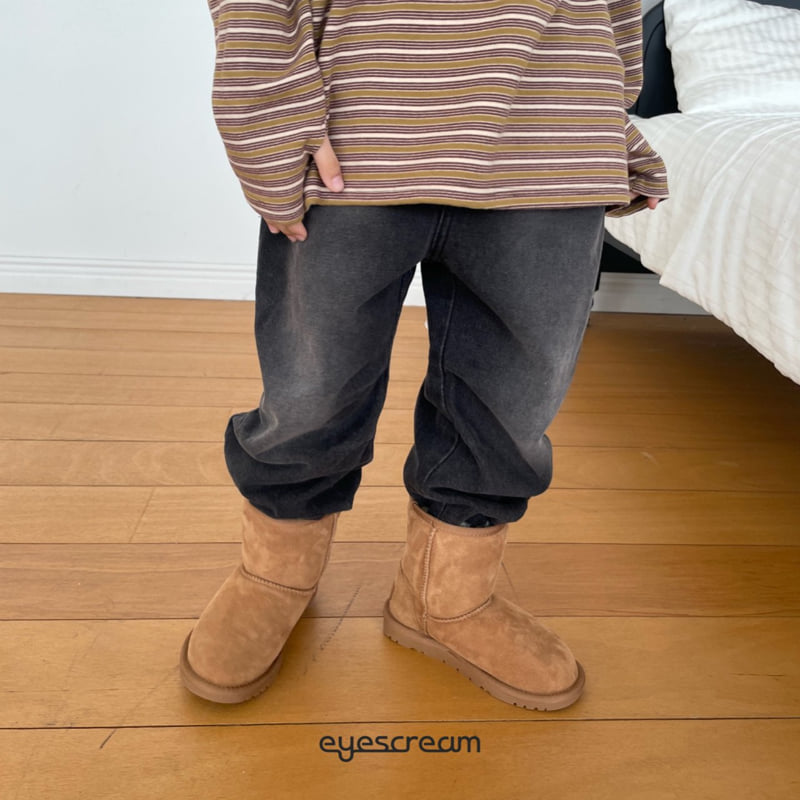 Eyescream - Korean Children Fashion - #childrensboutique - Sand Washing Denim Pants - 12