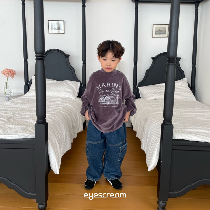 Eyescream - Korean Children Fashion - #designkidswear - Marine Velour Tee - 12