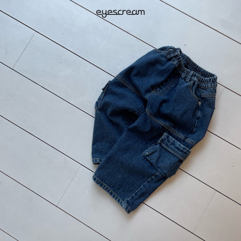 Eyescream - Korean Children Fashion - #discoveringself - Open Cargo Denim Pants