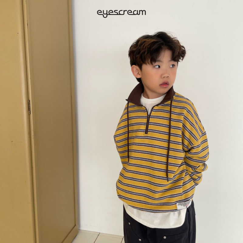 Eyescream - Korean Children Fashion - #discoveringself - Bros Half Zip-Up Sweatshirt