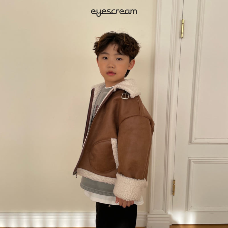 Eyescream - Korean Children Fashion - #fashionkids - High Neck Mustang Jacket - 3