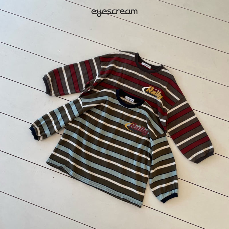 Eyescream - Korean Children Fashion - #kidsshorts - Rally Stripe Tee - 6