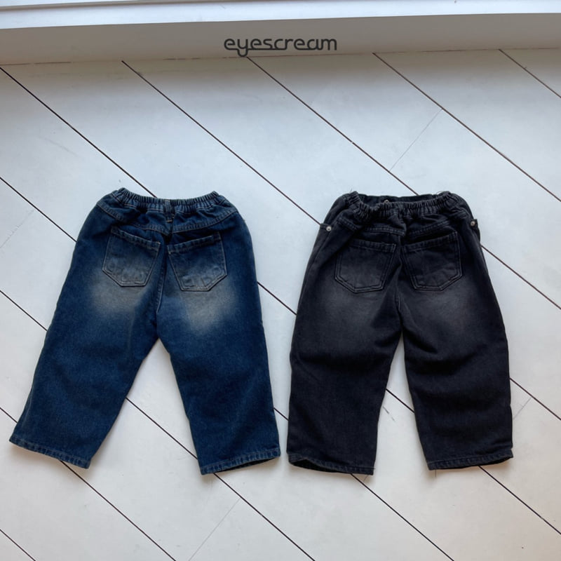 Eyescream - Korean Children Fashion - #kidsstore - Sand Washing Denim Pants - 3