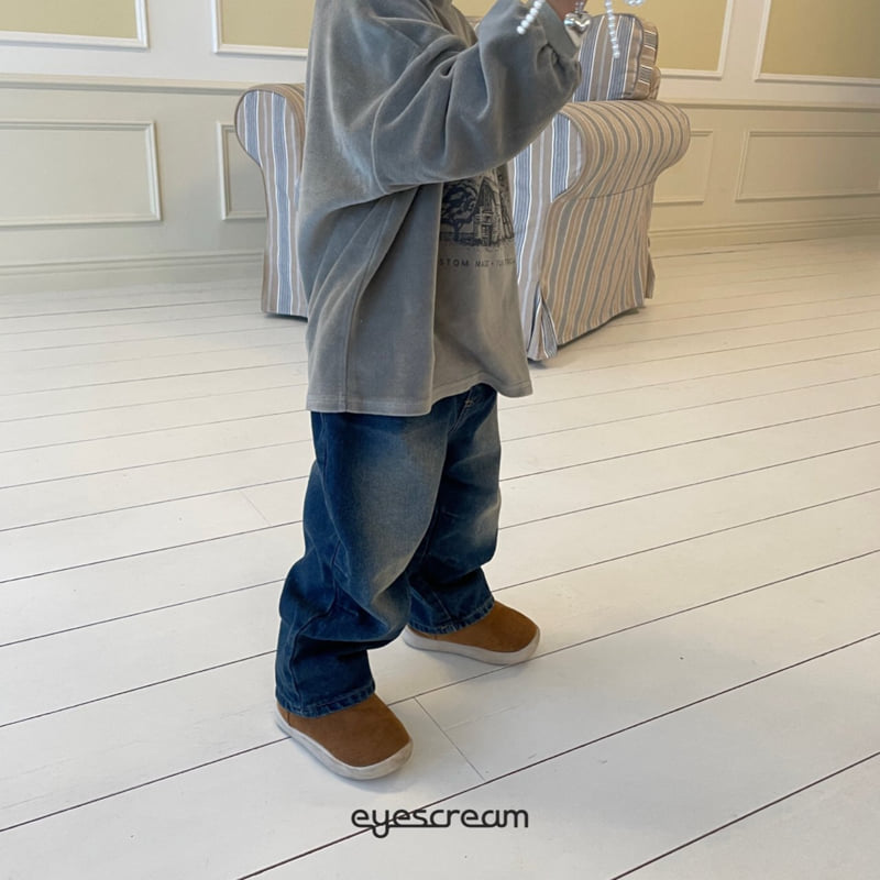 Eyescream - Korean Children Fashion - #littlefashionista - Sand Washing Denim Pants - 6