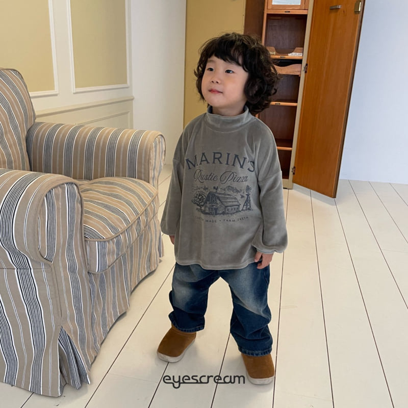 Eyescream - Korean Children Fashion - #minifashionista - Sand Washing Denim Pants - 8
