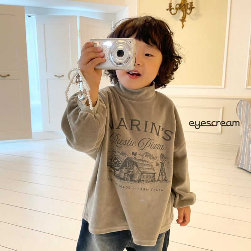 Eyescream - Korean Children Fashion - #prettylittlegirls - Marine Velour Tee - 6