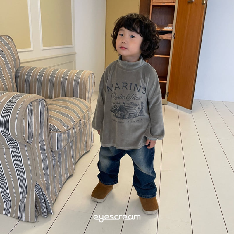 Eyescream - Korean Children Fashion - #stylishchildhood - Marine Velour Tee - 9