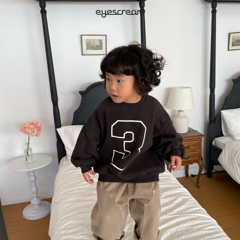 Eyescream - Korean Children Fashion - #todddlerfashion - Number 3 Sweatshirt - 3
