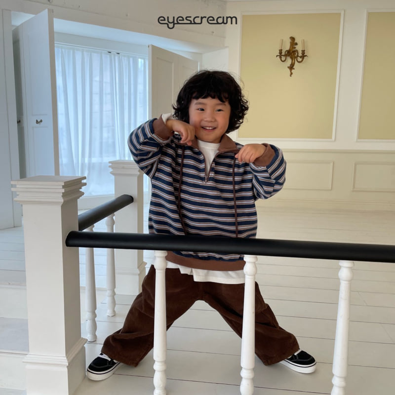 Eyescream - Korean Children Fashion - #todddlerfashion - Bros Half Zip-Up Sweatshirt - 11