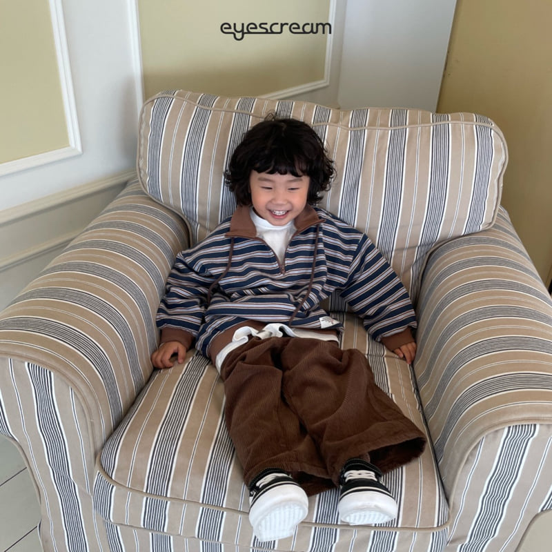 Eyescream - Korean Children Fashion - #toddlerclothing - Bros Half Zip-Up Sweatshirt - 12
