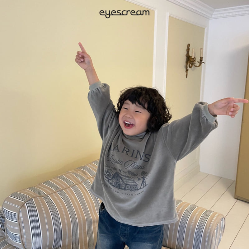 Eyescream - Korean Children Fashion - #toddlerclothing - Marine Velour Tee - 8