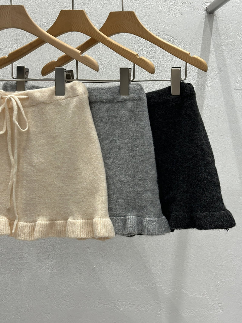 Flash - Korean Women Fashion - #momslook - Knit Frill Skirt Top - 2
