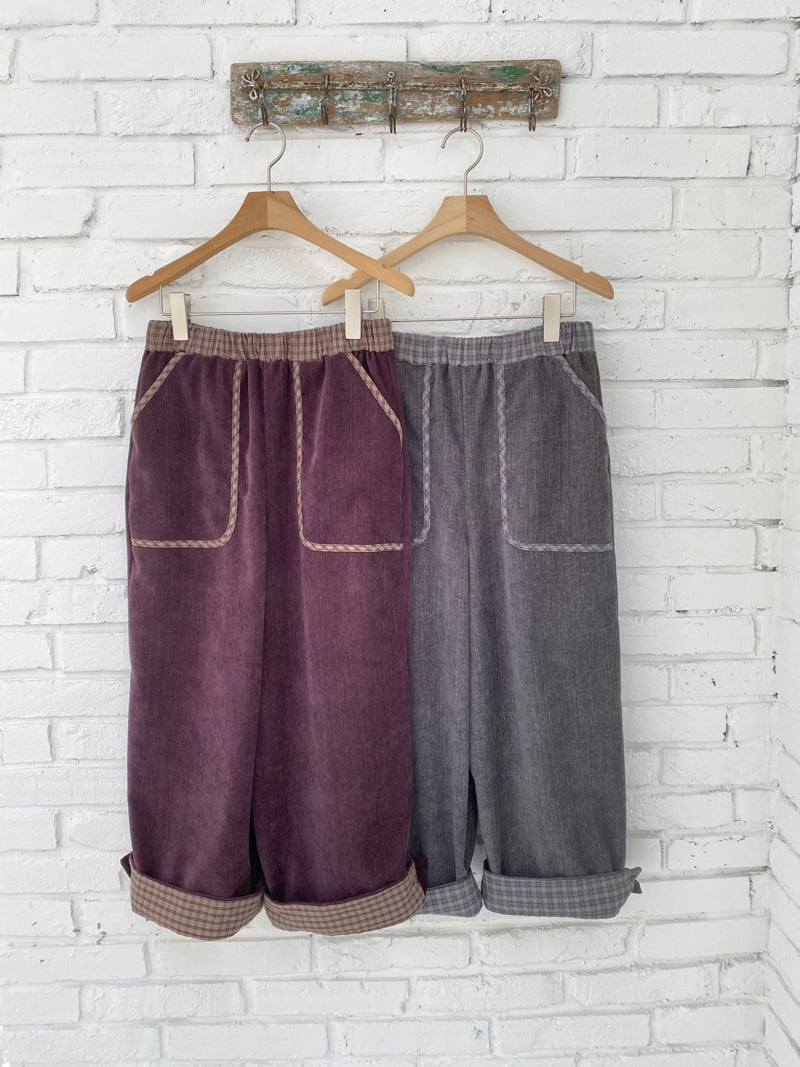 Flash - Korean Women Fashion - #momslook - Cheese Check Pants