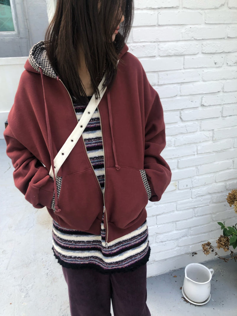 Flash - Korean Women Fashion - #momslook - Pepper Double Fleece Hood Zip-up - 11