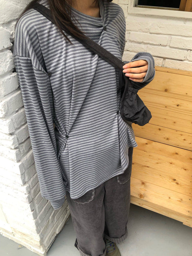 Flash - Korean Women Fashion - #momslook - More Button Tee - 7