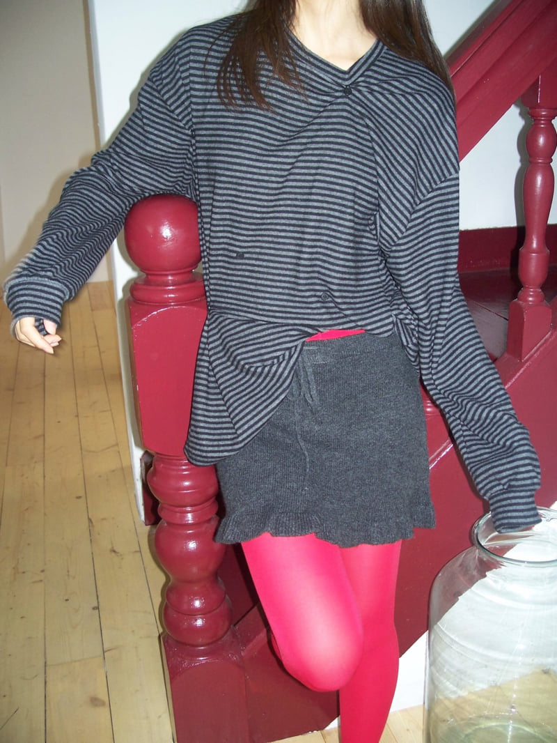 Flash - Korean Women Fashion - #momslook - More Button Tee - 9