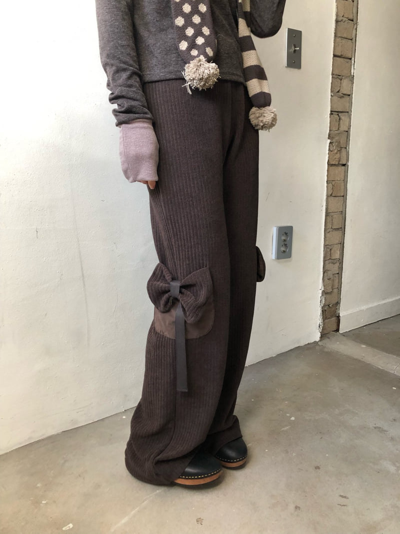 Flash - Korean Women Fashion - #momslook - Ribbon Goat Pants - 7