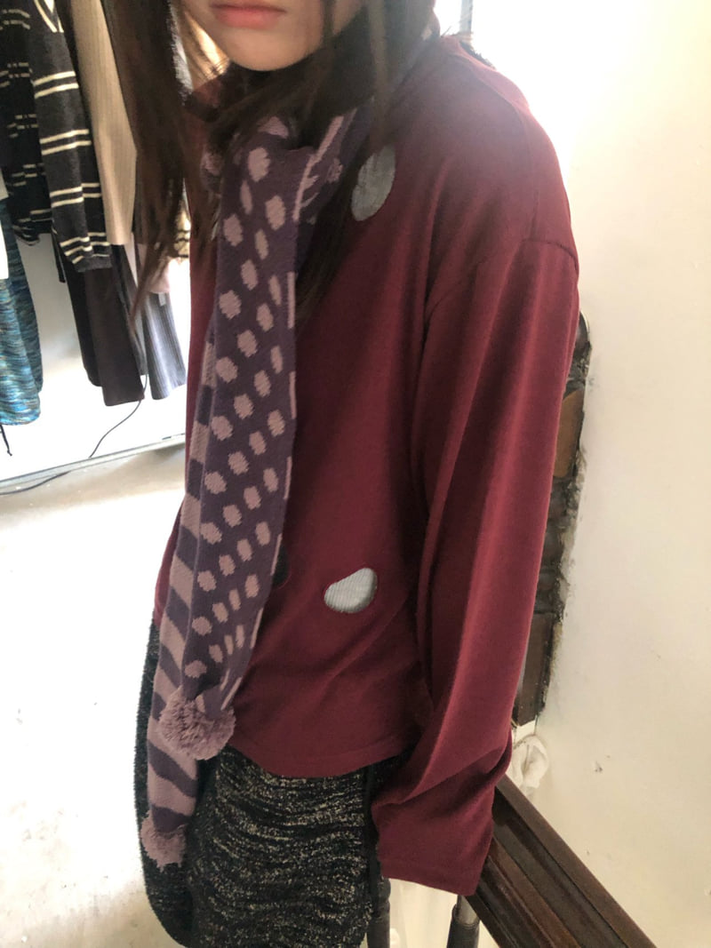 Flash - Korean Women Fashion - #momslook - Six Hole Point Tee - 6