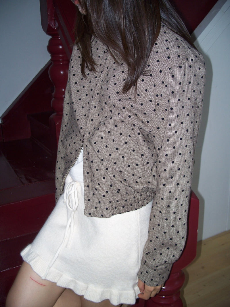 Flash - Korean Women Fashion - #pursuepretty - Ford Dot Zip Jumper - 7