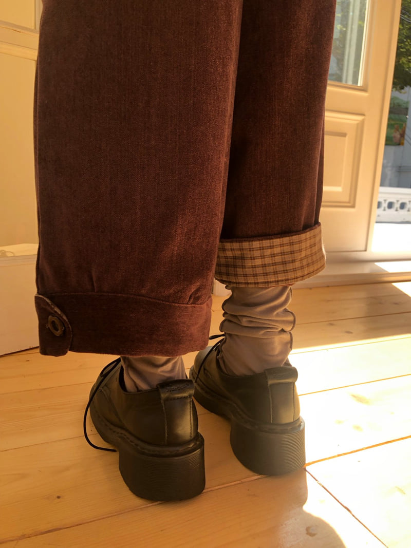 Flash - Korean Women Fashion - #pursuepretty - Cheese Check Pants - 6