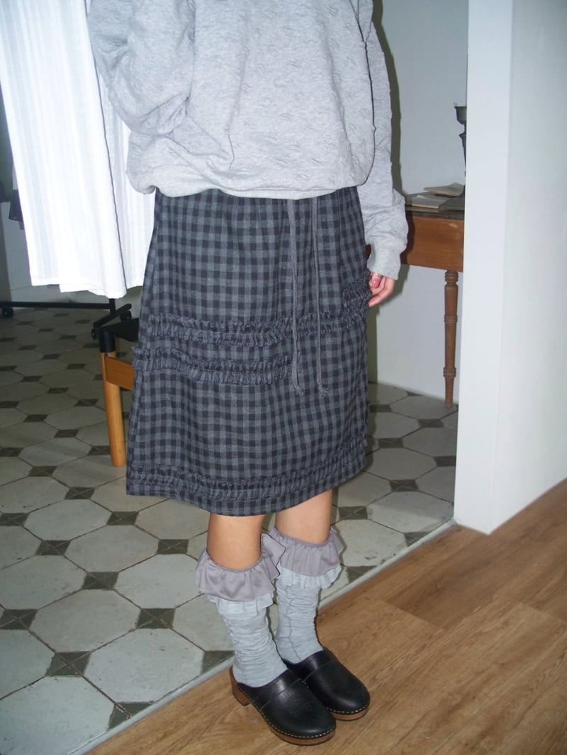 Flash - Korean Women Fashion - #restrostyle - Ruffle Cord A Skirt - 12
