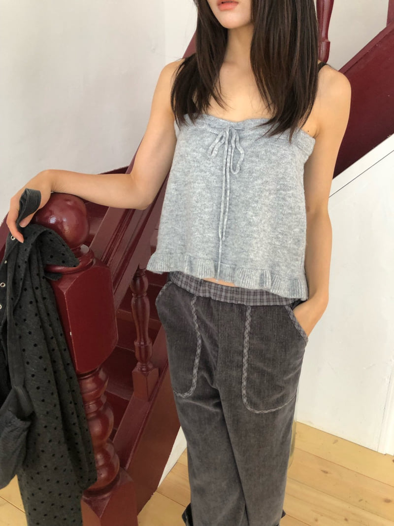 Flash - Korean Women Fashion - #restrostyle - Knit Frill Skirt Top - 9