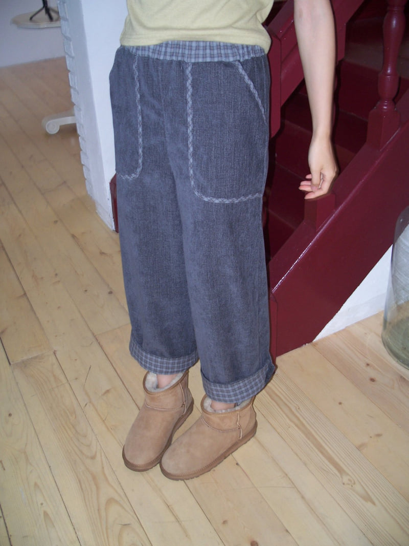Flash - Korean Women Fashion - #shopsmall - Cheese Check Pants - 9