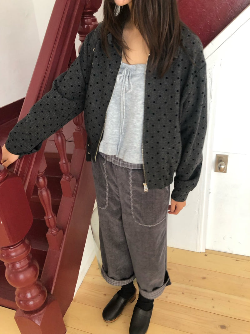 Flash - Korean Women Fashion - #thatsdarling - Ford Dot Zip Jumper - 11