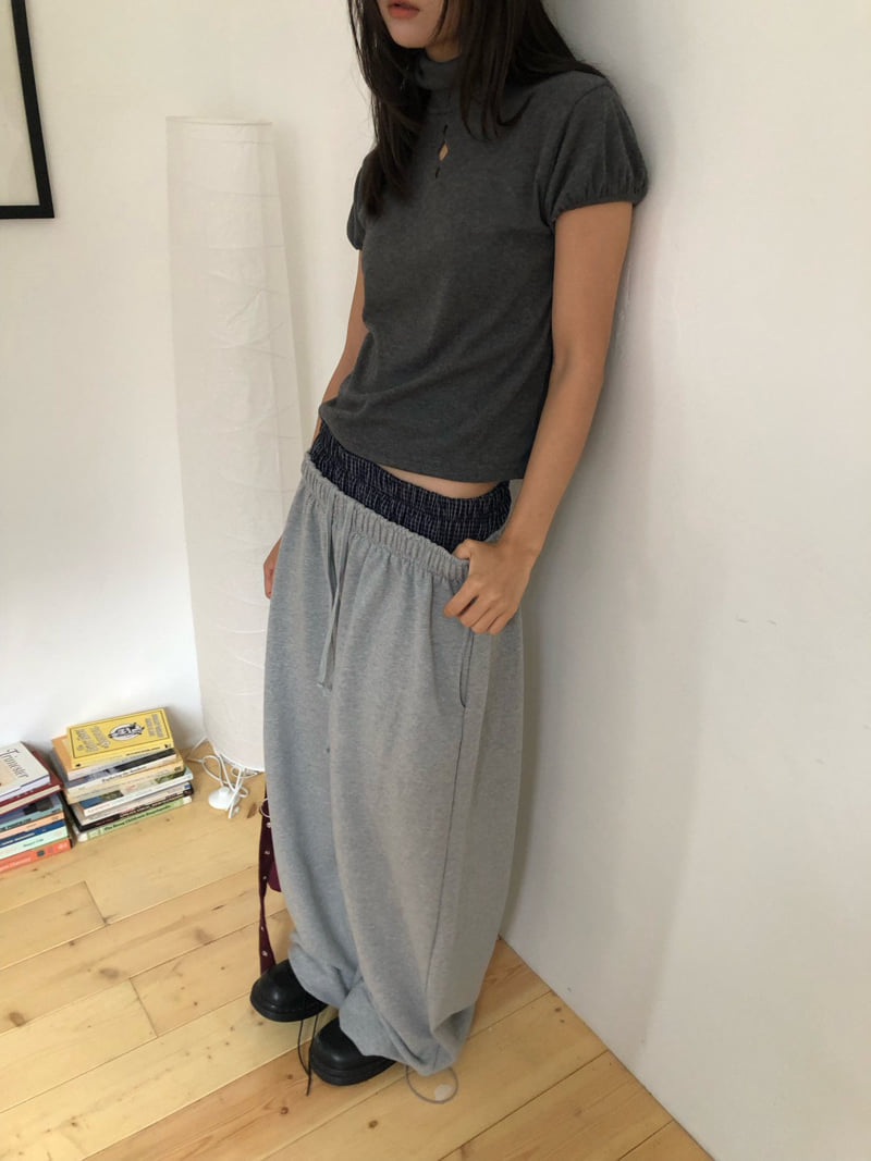Flash - Korean Women Fashion - #shopsmall - Point Sagging Pants - 4