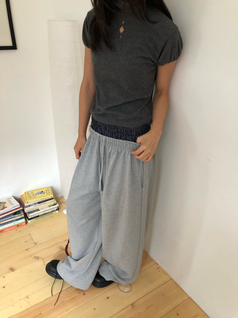 Flash - Korean Women Fashion - #thelittlethings - Point Sagging Pants - 5