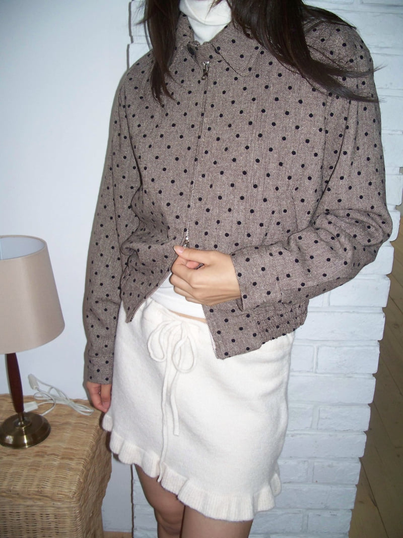 Flash - Korean Women Fashion - #vintageinspired - Knit Frill Skirt Top - 6