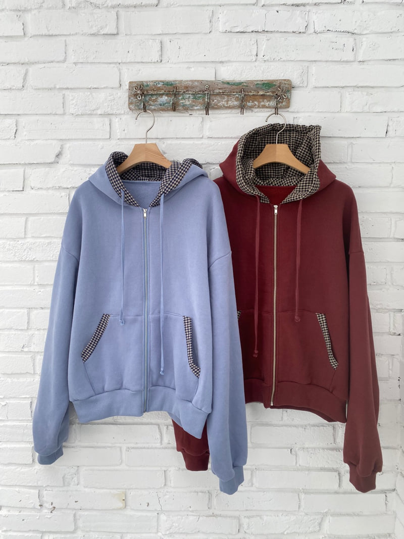 Flash - Korean Women Fashion - #vintageinspired - Pepper Double Fleece Hood Zip-up